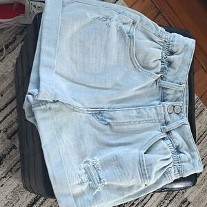 Vanilla Star Light Blue Denim Shorts